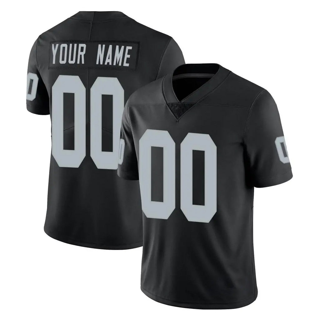 Pouc Custom LV.Raiders Black Limited Vapor Untouchable Home Game Any Name & Numbers Stitched Jerseys