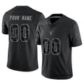 Pouc Custom LV.Raiders Black RFLCTV Limited Stitched Jerseys