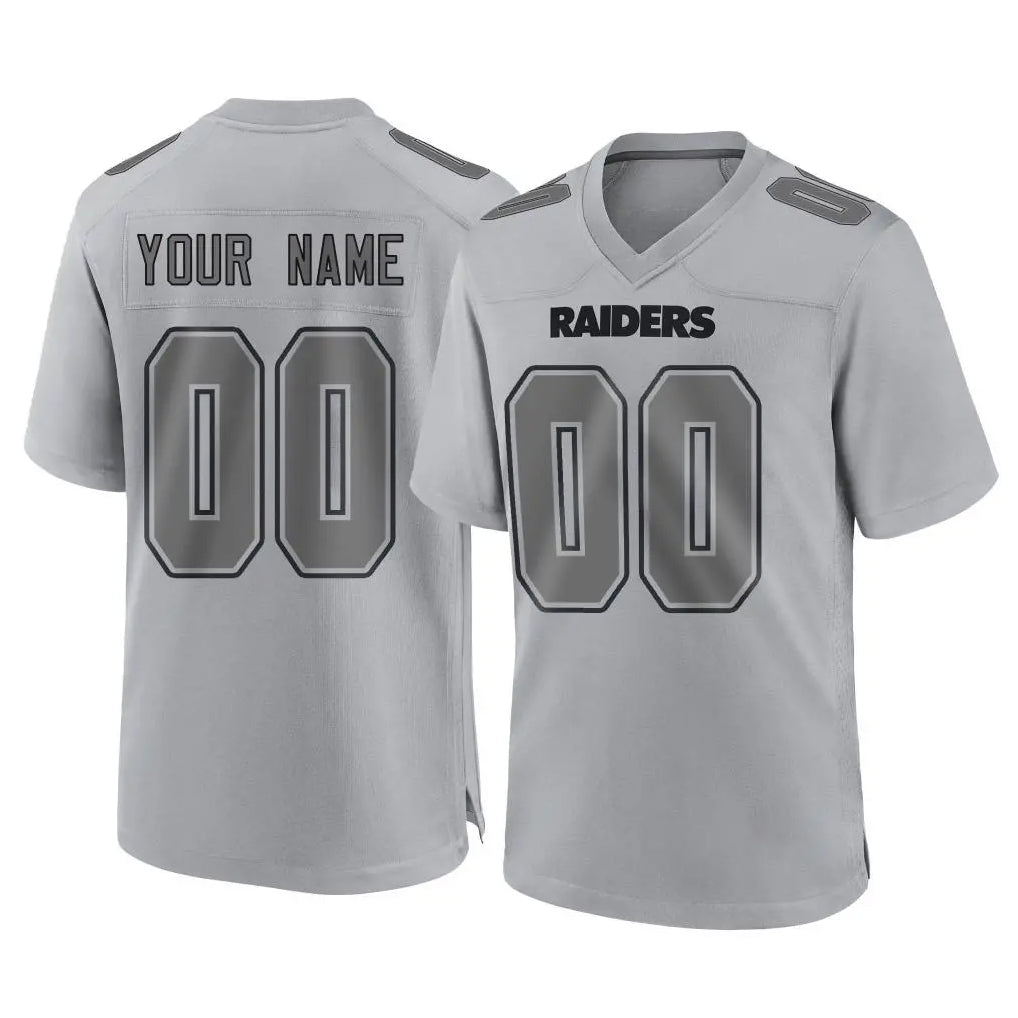 Pouc Custom LV.Raiders Gray Atmosphere Fashion Limited Game Any Name & Numbers Stitched Jerseys