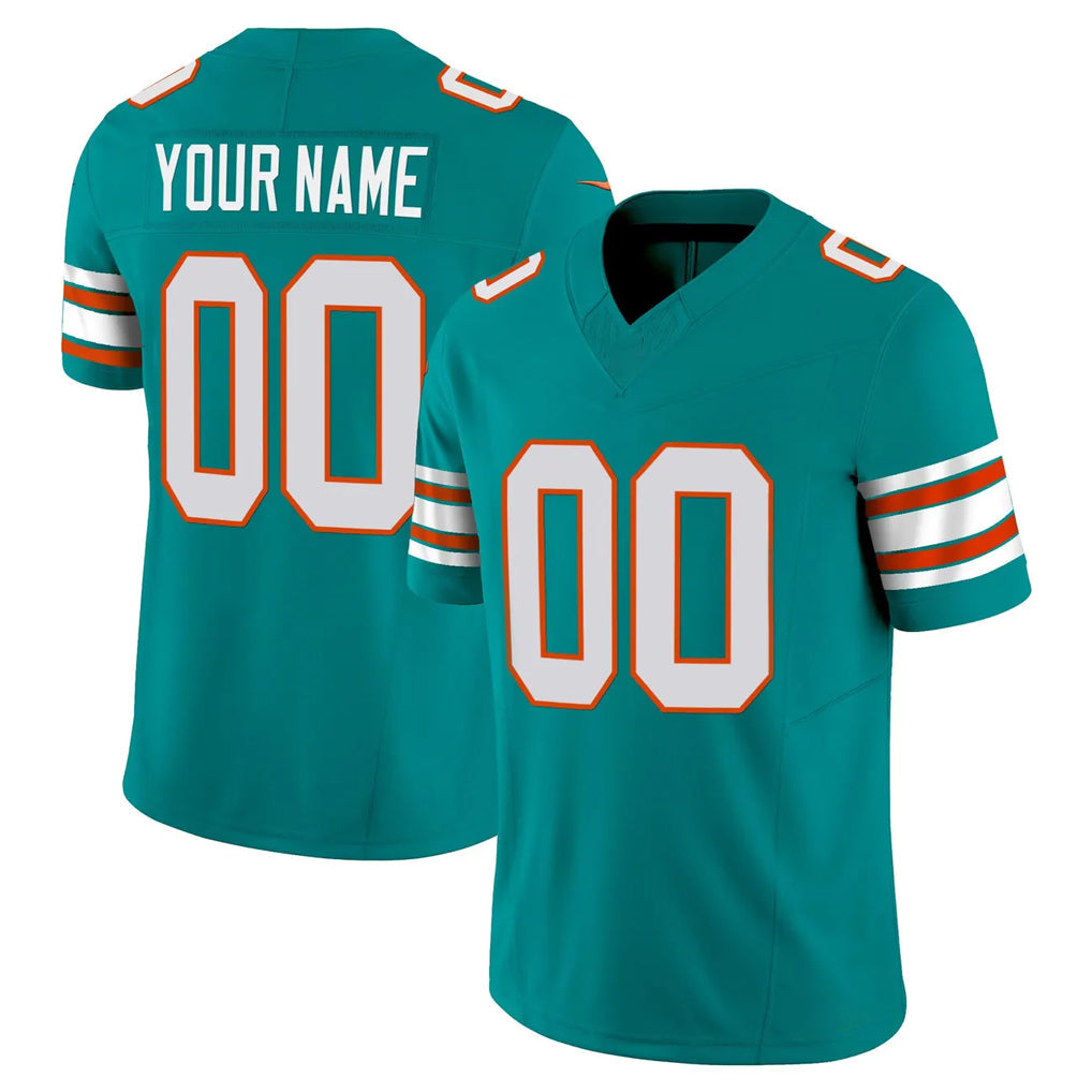 Pouc Custom M.Dolphins Aqua Limited Alternate Vapor F.U.S.E. Home Game Any Name & Numbers Stitched Jerseys