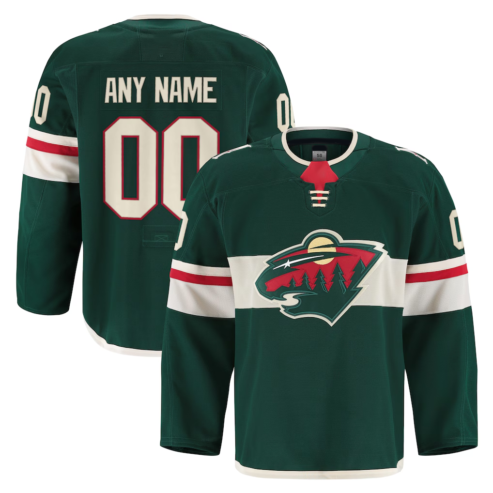 Pouc Custom M.Wild Green Home Authentic Pro Jerseys