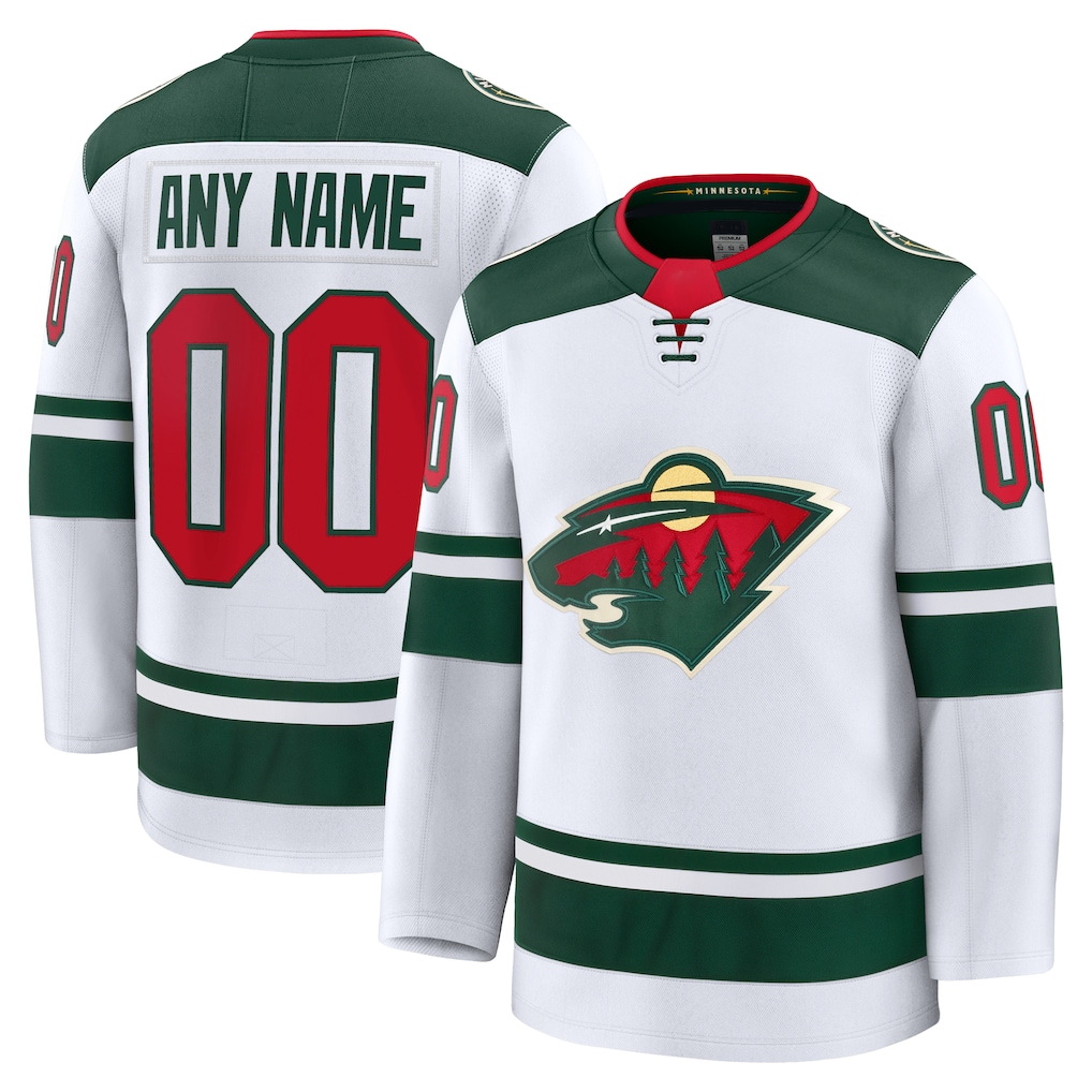 Pouc Custom M.Wild White Away Premium Jerseys