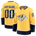 Pouc Custom N.Predators Gold Home Premium Jerseys
