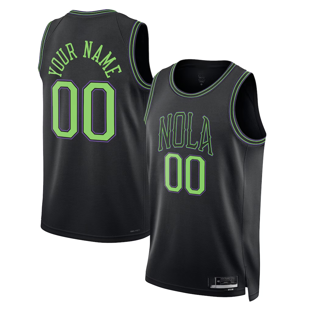 Pouc Custom NO.Pelicans hite Swingman Stitched Jerseys- Association Edition