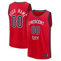 Pouc Custom NO.Pelicans Red Fast Break Stitched Jerseys- Statement Edition