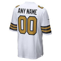 Pouc Custom NO.Saints White Alternate Game Stitched Jerseys