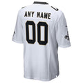Pouc Custom NO.Saints White Home Game Stitched Jerseys