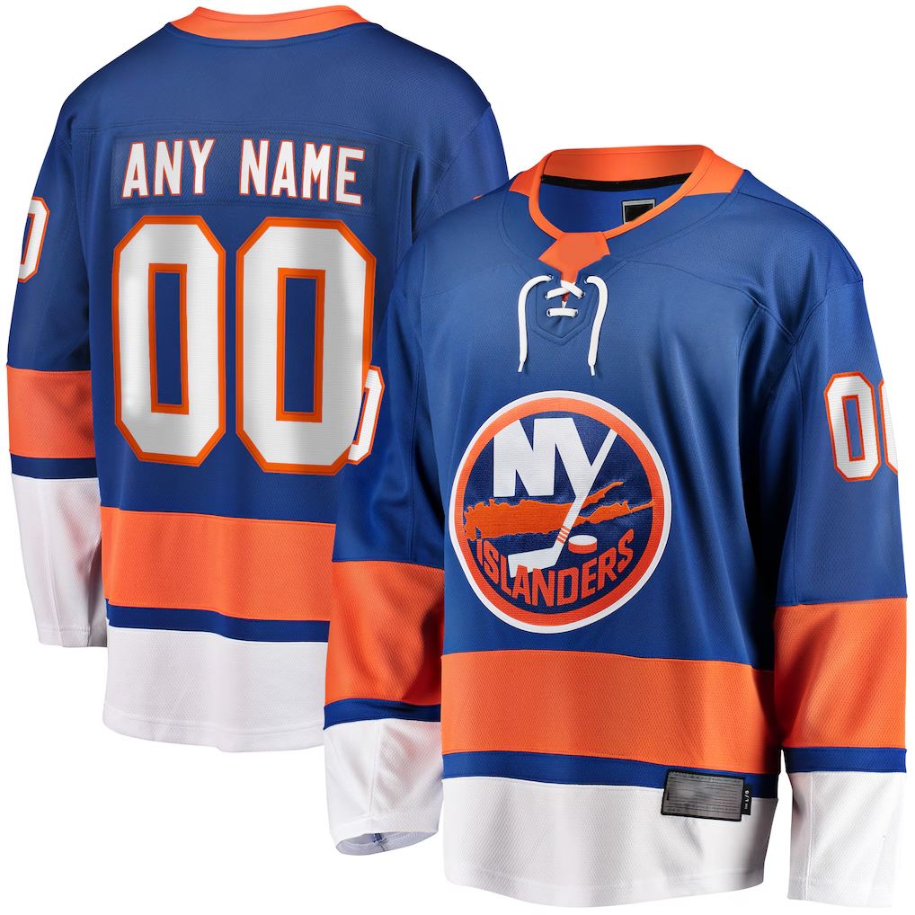 Pouc Custom NY.Islanders Blue Breakaway Jerseys