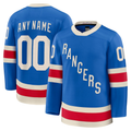 Pouc Custom NY.Rangers Blue Centennial Premium Jerseys