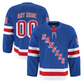 Pouc Custom NY.Rangers Royal Home Authentic Pro Jerseys
