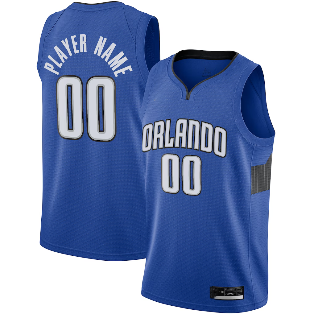 Pouc Custom O.Magic Blue Swingman Jerseys - Statement Edition