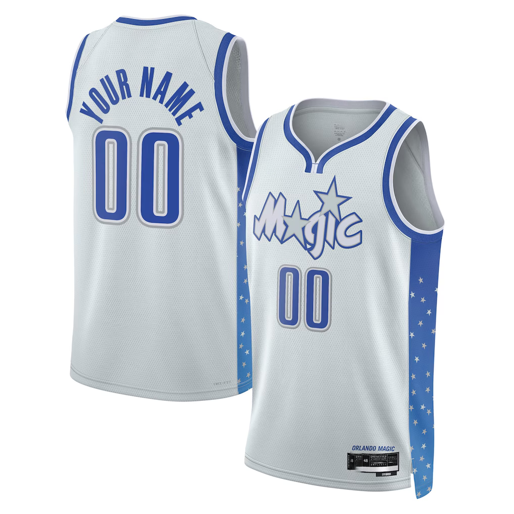 Pouc Custom O.Magic Silver 2025-26 City Edition Swingman Jerseys