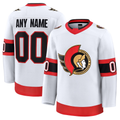 Pouc Custom O.Senators White Away Premium Jerseys