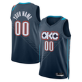 Pouc Custom OC.Thunder Blue 2025-2026 City Edition Swingman Stitched Jerseys