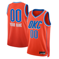 Pouc Custom OC.Thunder Jordan Brand Orange 2022-2023 Swingman Stitched Jerseys - Statement Edition