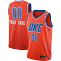 Pouc Custom OC.Thunder Orange Swingman Stitched Jerseys- Statement Edition