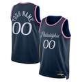 Pouc Custom P.76ers Navy 202526 City Edition Swingman Jerseys