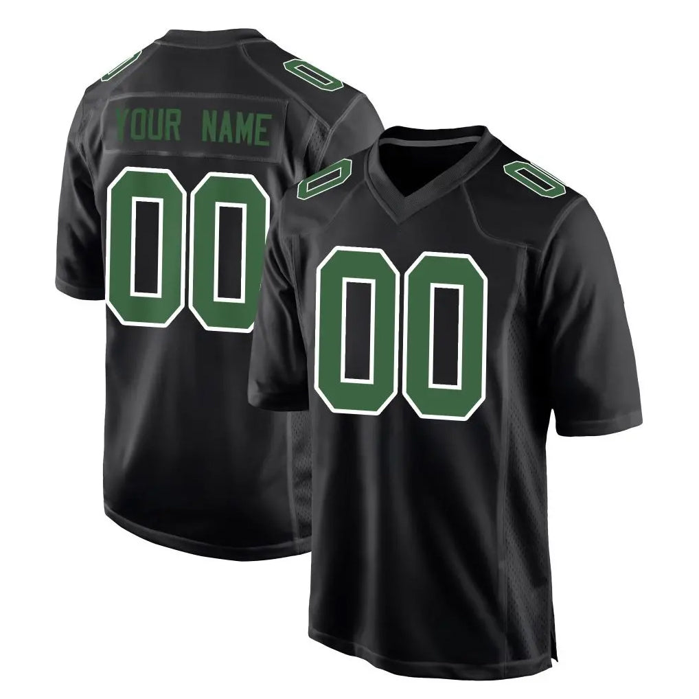 Pouc Custom P.Eagles Carbon Green Fashion Home Game Any Name & Numbers Stitched Jerseys
