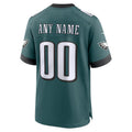 Pouc Custom P.Eagles Midnight Green Stitched Home Game Stitched Jerseys