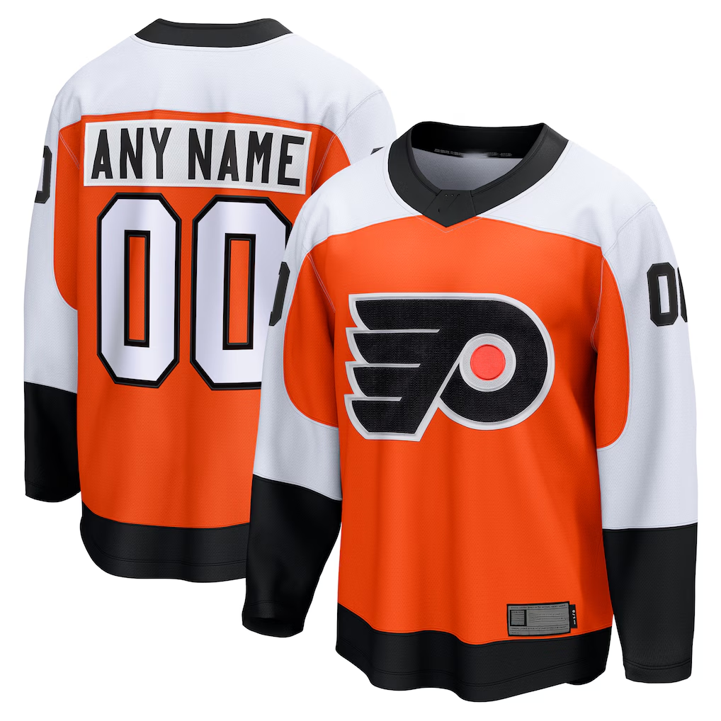 Pouc Custom P.Flyers Orange Home Breakaway Jerseys