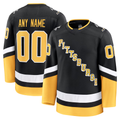 Pouc Custom P.Penguins Black Alternate Premium Jerseys