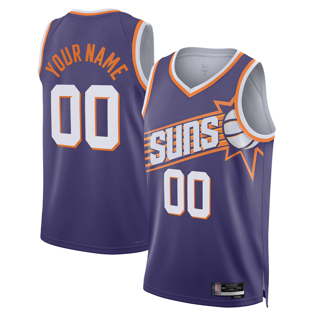 Pouc Custom P.Suns Purple Swingman Jerseys - Icon Edition