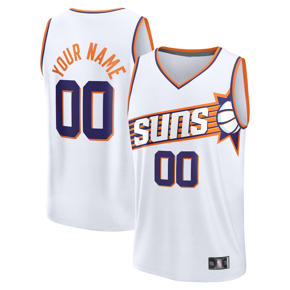 Pouc Custom P.Sunss Fanatics White Fast Break Jerseys - Association Edition