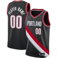 Pouc Custom PT.Blazers Black 2020-2021 Swingman Jerseys - Icon Edition