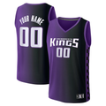 Pouc Custom S.Kings Fanatics Purple Fast Break Replica Jerseys - Statement Edition