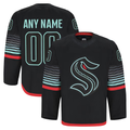 Pouc Custom S.Kraken Black Alternate Authentic Pro Jerseys