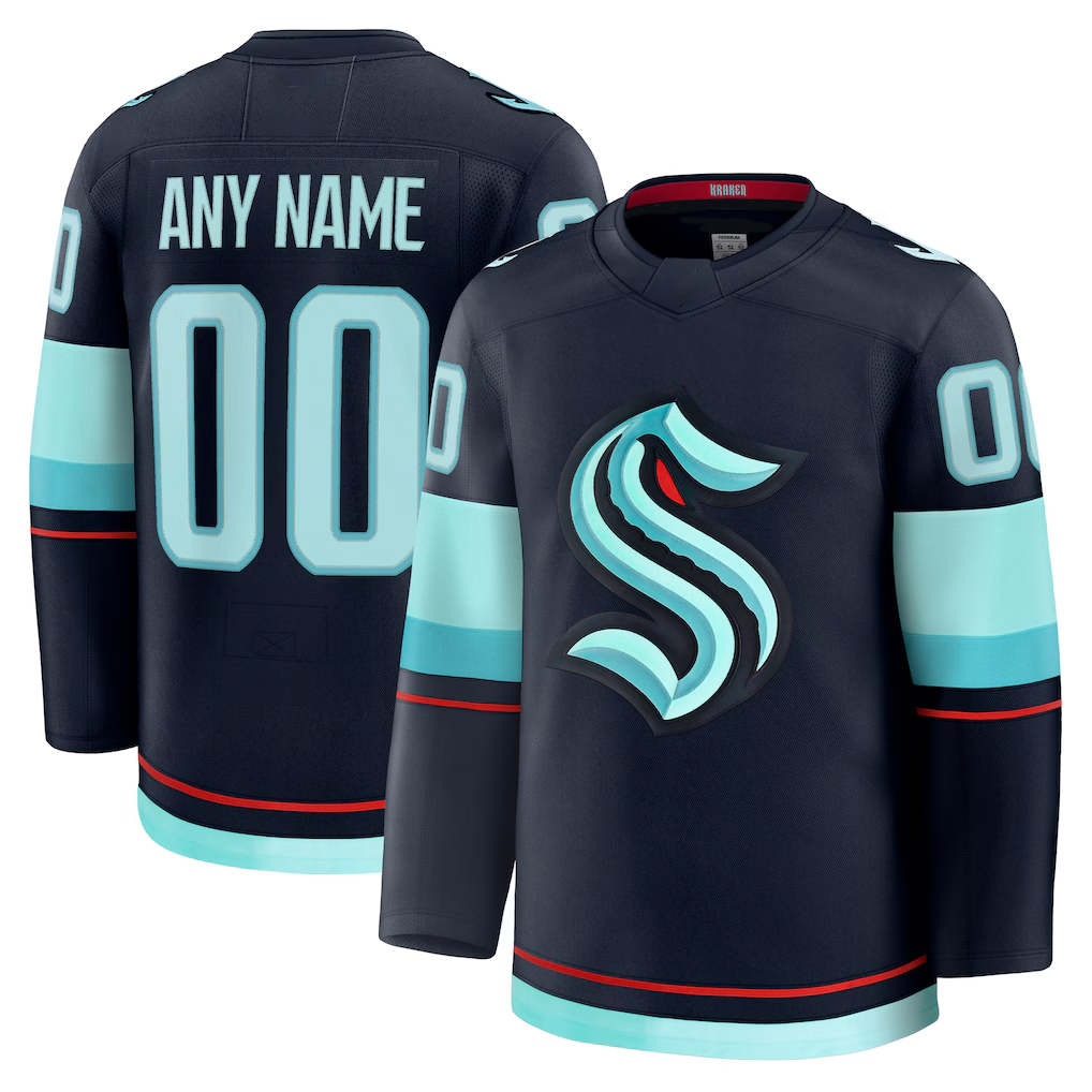 Pouc Custom S.Kraken Deep Sea Blue Home Premium Jerseys
