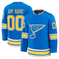 Pouc Custom St.L.Blues Blue Alternate Premium Jerseys
