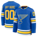Pouc Custom St.L.Blues Blue Home Premium Jerseys