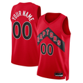 Pouc Custom T.Raptors Red Swingman Jerseys - Icon Edition