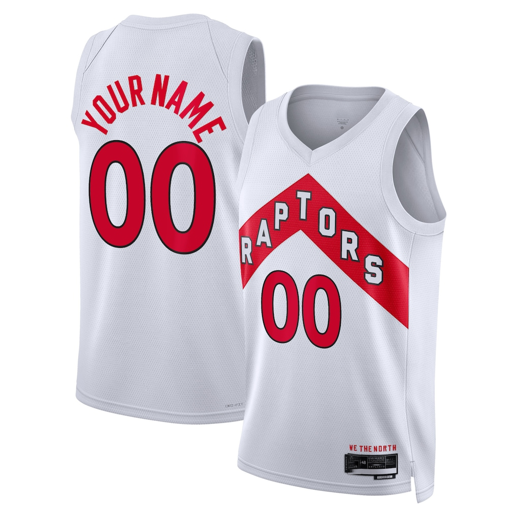 Pouc Custom T.Raptors White Swingman Jerseys - Association Edition