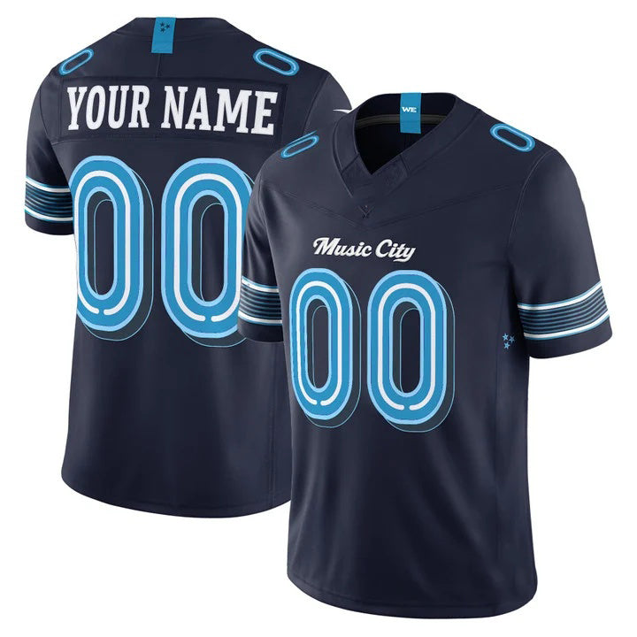 Pouc Custom T.Titans Navy 2026 Rivalries Vapor Limited Jersey - All Stitched