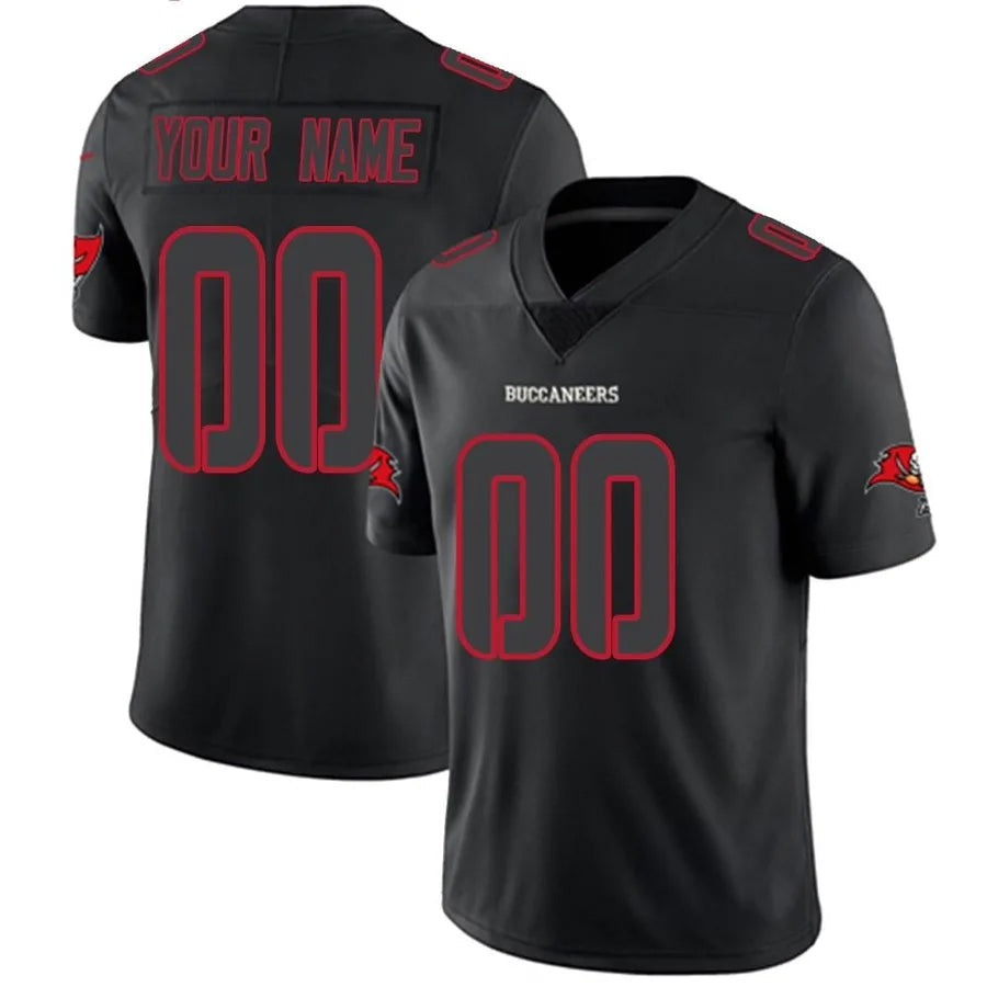 Pouc Custom TB.Buccaneers Limited Black Stitched Jerseys