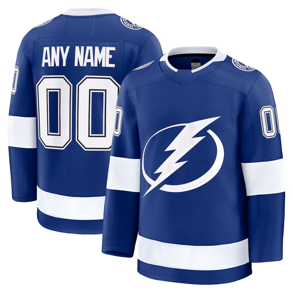 Pouc Custom TB.Lightning Blue Home Premium Jerseys