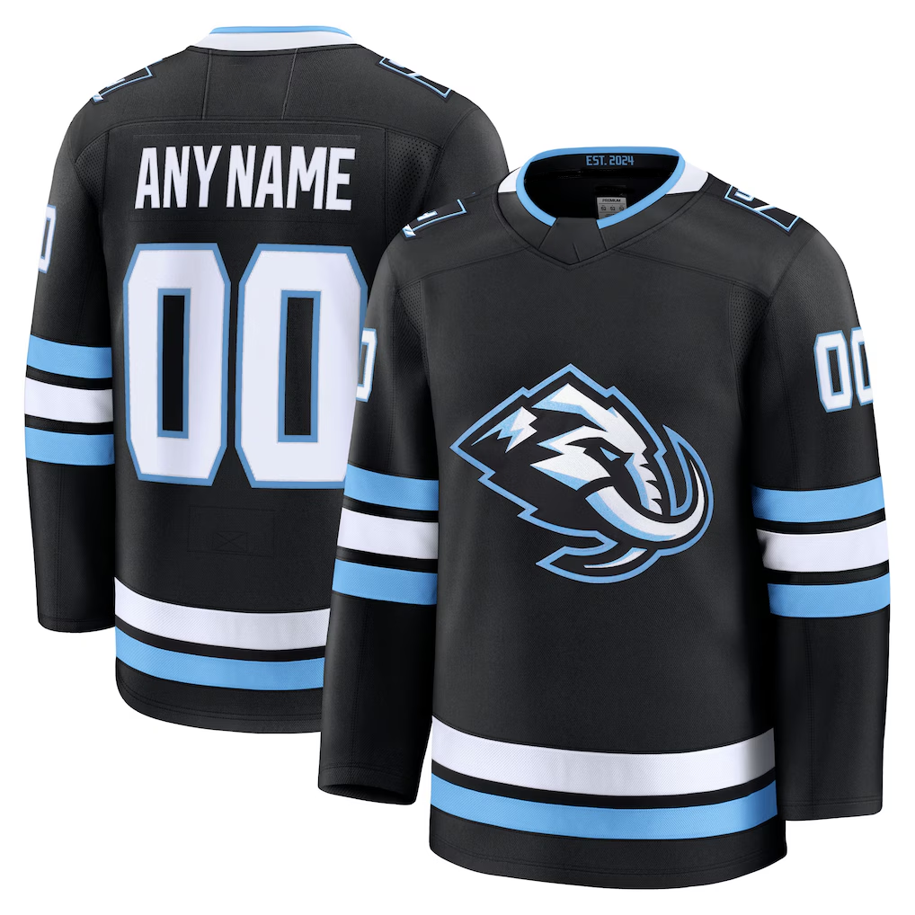 Pouc Custom U.Mammoth Black Home Premium Jerseys