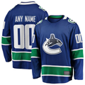 Pouc Custom V.Canucks Blue Home Team Breakaway Jerseys