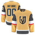 Pouc Custom V.Golden Knights Gold Home Authentic Pro Jerseys