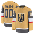 Pouc Custom V.Golden Knights Gold Home Premium Jerseys