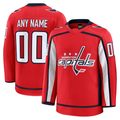 Pouc Custom W.Capitals Red Home Premium Jerseys