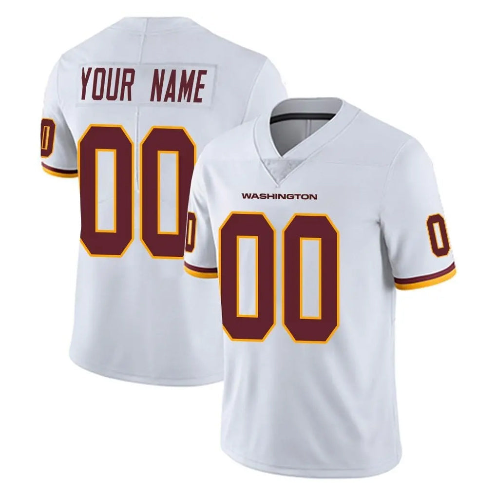 Pouc Custom W.Commanders White Limited Vapor Untouchable Home Game Any Name & Numbers Stitched Jerseys