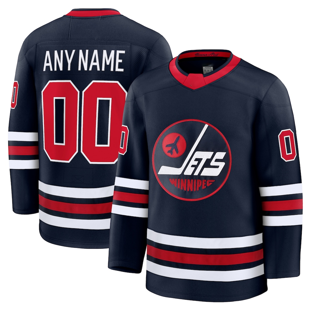 Pouc Custom W.Jets Navy Alternate Premium Jerseys
