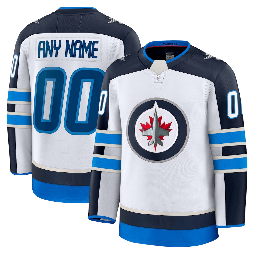 Pouc Custom W.Jets White Away Premium Jerseys