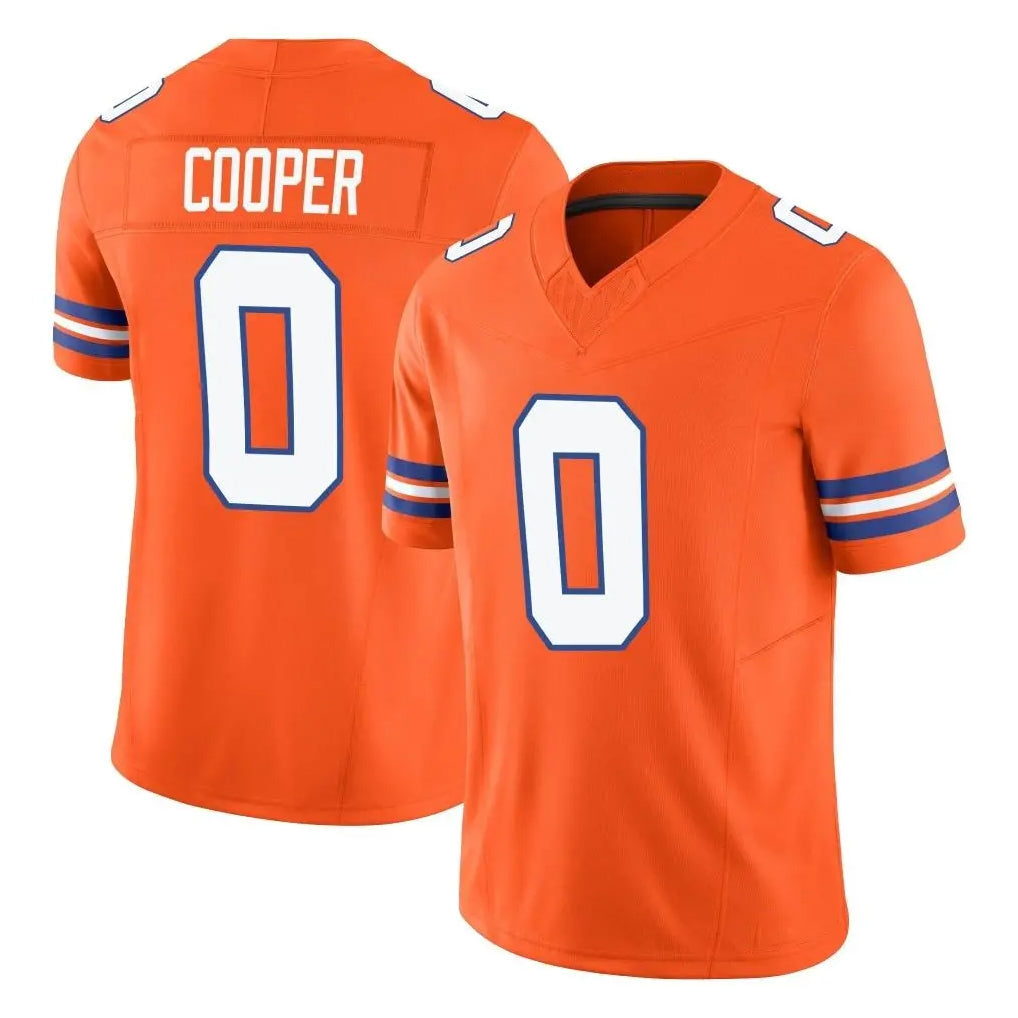 Pouc D.Broncos #0 Jonathon Cooper Player Orange Limited Alternate Vapor F.U.S.E. Throwback Game Stitched Jerseys