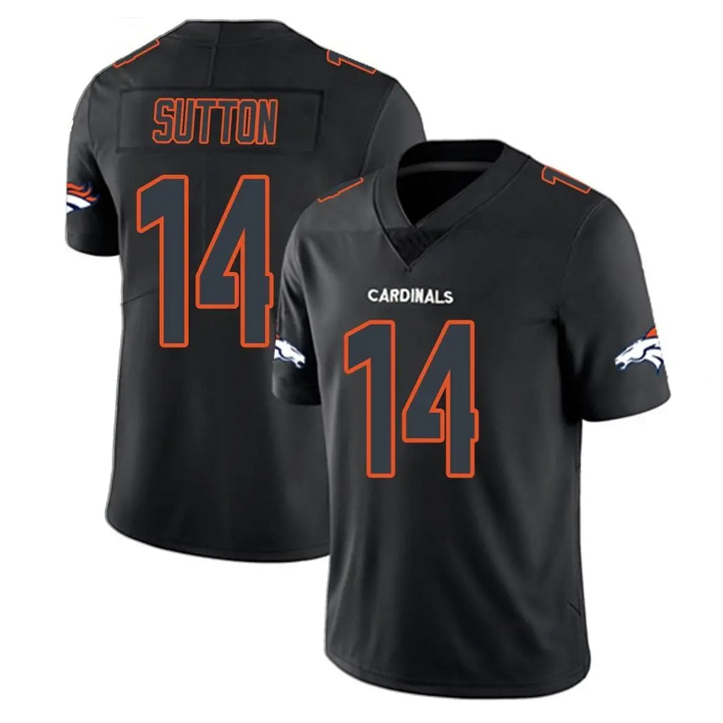 Pouc D.Broncos #14 Courtland Sutton Player Black Impact Limited Game Stitched Jerseys