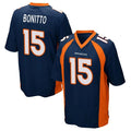 Pouc D.Broncos #15 Nik Bonitto Player Navy Game Stitched Jerseys