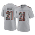 Pouc D.Broncos #21 Riley Moss Player Gray Atmosphere Fashion Limited Game Stitched Jerseys